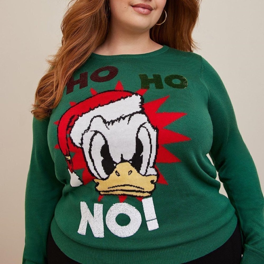 Torrid - Disney Mickey & Friends Donald Duck Cozy Fleece Tunic Sweatshirt​​​​​​​